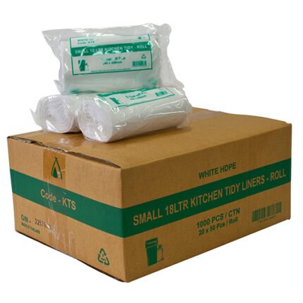 18 Ltr Kitchen Tidy Roll-White Ctn/1000