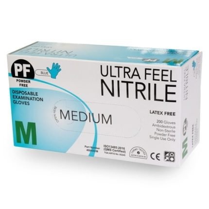 Nitrile Powder Free Gloves (Eco Blue) ULTRA FEEL